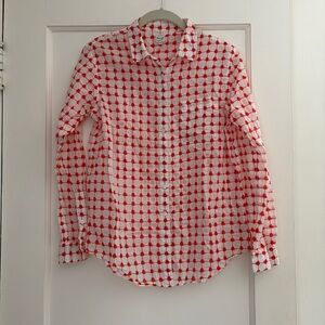 Madewell vintage Red and White Patterned Women’s Shirt
